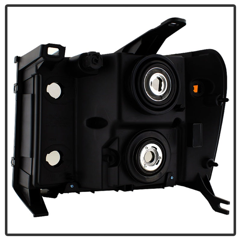 Xtune GMC Sierra 07-13 Crystal Headlights Black HD-JH-GSIE07-AM-BK SPYDER Headlights AXOPROS
