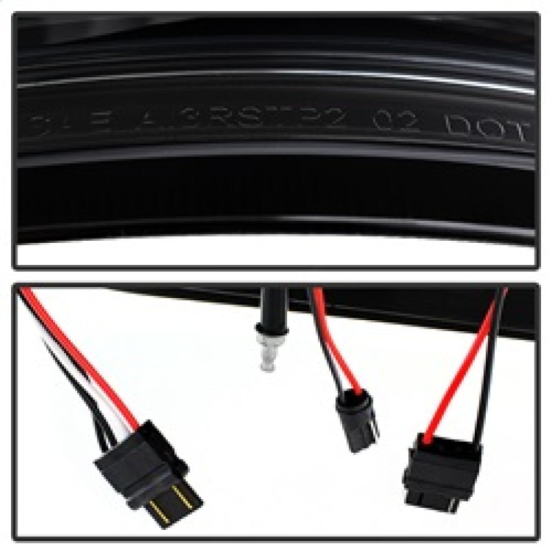 Xtune GMC Sierra 07-13 LED Tail Lights Black ALT-ON-GS07-G2-LED-BK SPYDER Tail Lights  AXOPROS