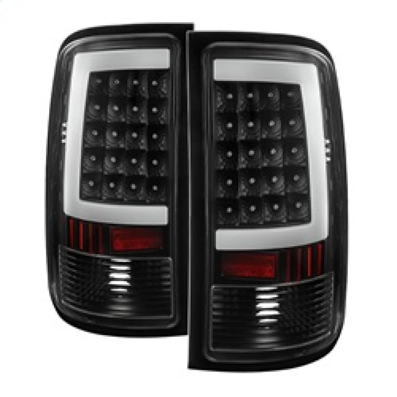 Xtune GMC Sierra 07-13 LED Tail Lights Black ALT-ON-GS07-G2-LED-BK SPYDER Tail Lights  AXOPROS