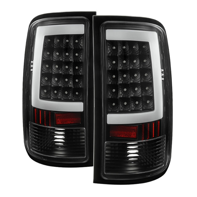 Xtune GMC Sierra 07-13 LED Tail Lights Black ALT-ON-GS07-G2-LED-BK SPYDER Tail Lights  AXOPROS