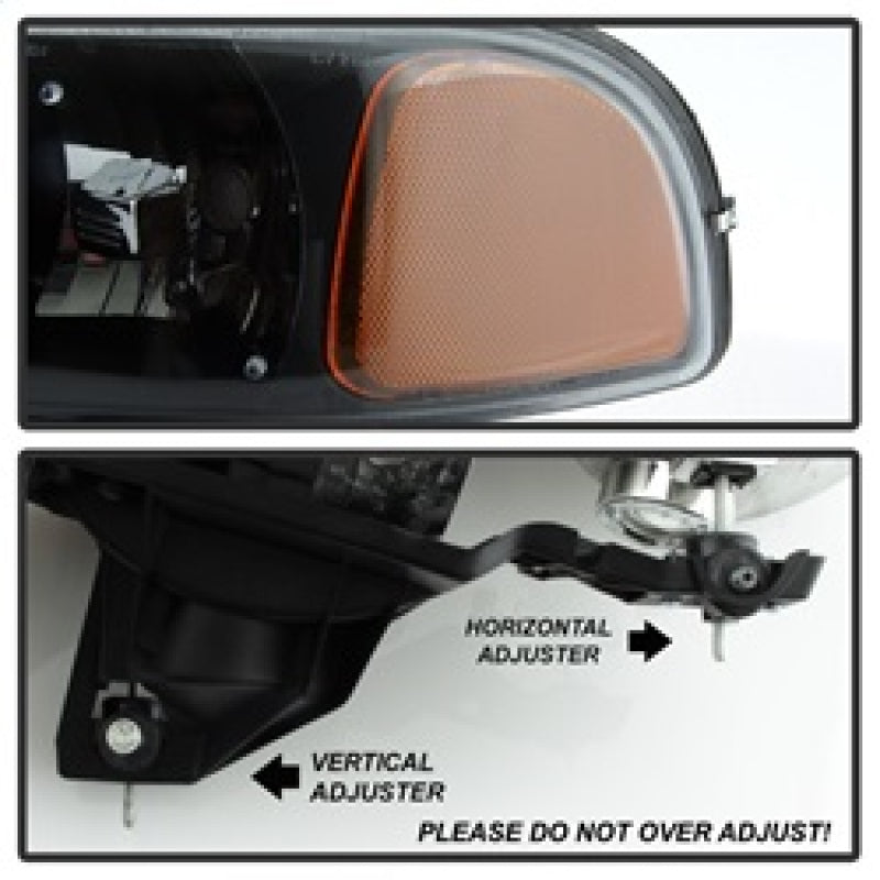 xTune GMC Sierra 99-06 /Yukon 00-06 Headlights & LED Bumper Lights - Black HD-JH-GS99-LED-SET-BK SPYDER Headlights AXOPROS