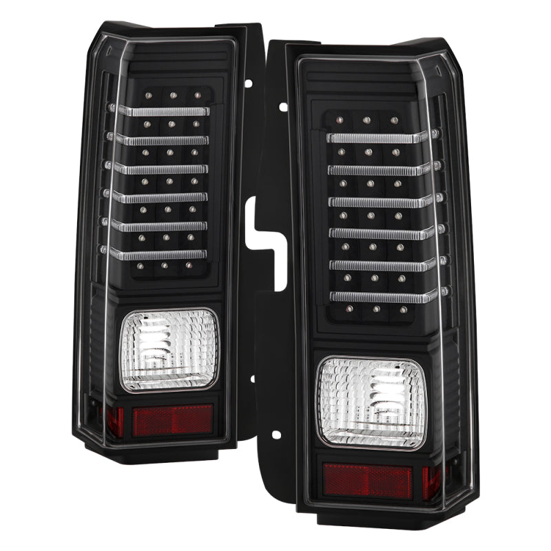 Xtune Hummer H3 06-09 ( Non H3T ) LED Tail Lights Black ALT-ON-HH306-LED-BK SPYDER Tail Lights AXOPROS