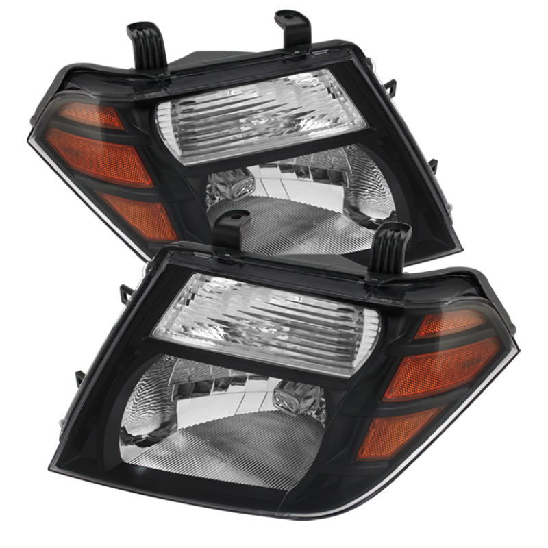 Xtune Nissan Pathfinder 08-11 Amber Crystal Headlights Black HD-JH-NP08-AM-BK SPYDER Headlights AXOPROS