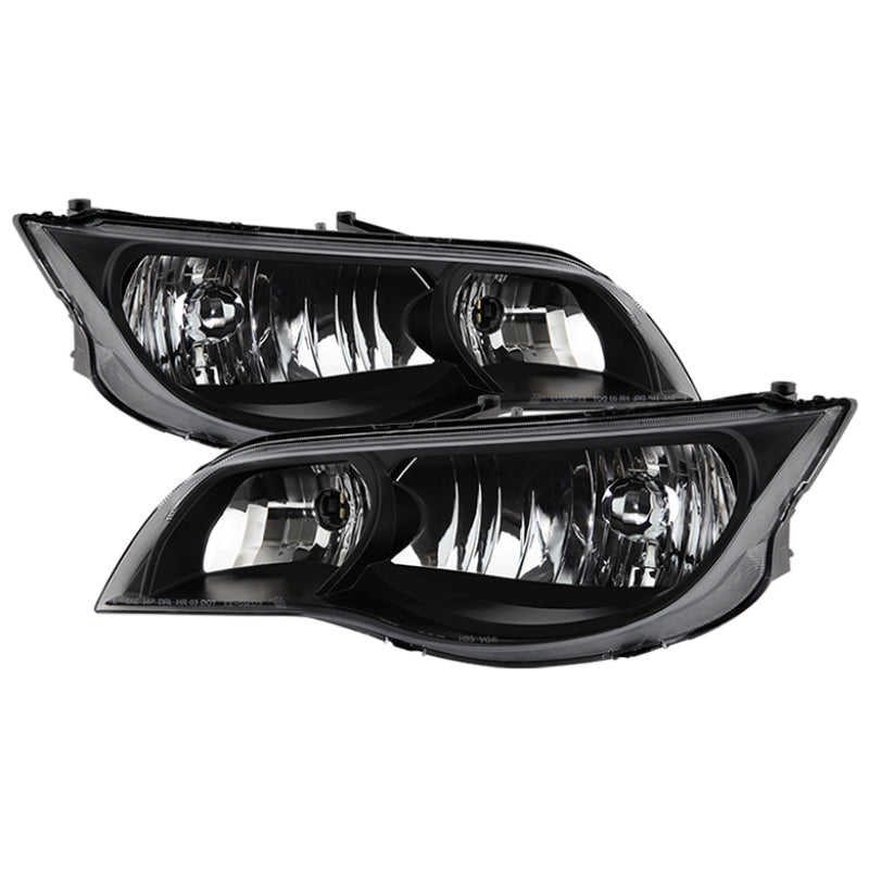 xTune Saturn ION Coupe 03-07 (Not Sedan) OEM Style Headlights - Black HD-JH-SAION-2D-BK SPYDER Headlights  AXOPROS