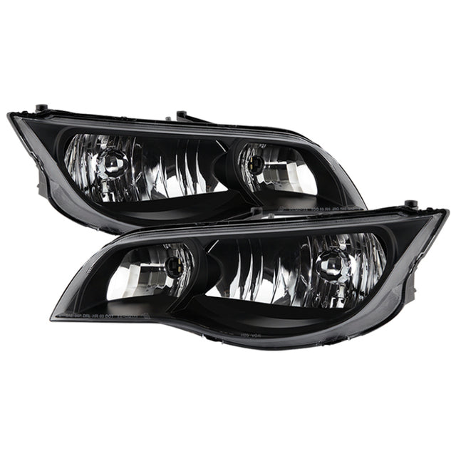 xTune Saturn ION Coupe 03-07 (Not Sedan) OEM Style Headlights - Black HD-JH-SAION-2D-BK SPYDER Headlights  AXOPROS