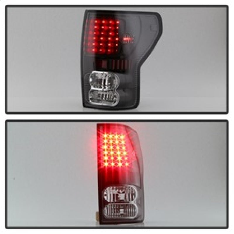 Xtune Toyota Tundra 07-13 LED Tail Lights Black ALT-ON-TTU07-LED-BK SPYDER Tail Lights  AXOPROS