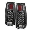 Xtune Yukon Denali 99-00 LED Tail Lights Black ALT-JH-CCK88-LED-BK SPYDER Tail Lights  AXOPROS