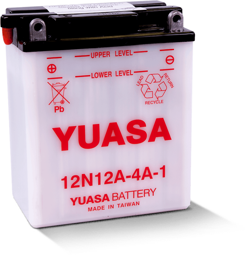 Yuasa 12N12A-4A-1 Conventional 12-Volt Battery Yuasa Battery Batteries AXOPROS
