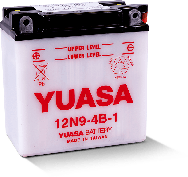 Yuasa 12N9-4B-1 Conventional 12-Volt Battery Yuasa Battery Batteries AXOPROS