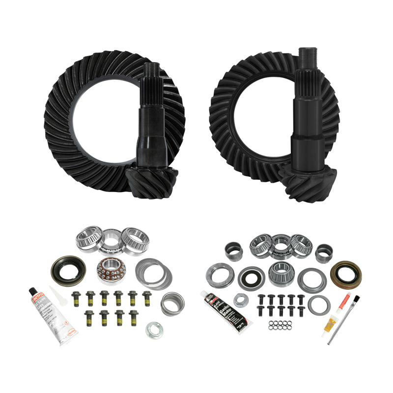 Yukon Complete Gear and Kit Pkg. for JL Jeep Non-Rubicon w/ D35 Rear & D30 Front - 4:56 Gear Ratio Yukon Gear & Axle Differential Install Kits AXOPROS