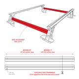 Go Rhino Universal XRS 37 3/4 Cross Rail Accessory Set - Tex. Black Go Rhino Truck Bed Rack  AXOPROS