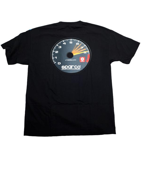 Sparco T-Shirt Tach Blk Xlrg SPARCO Shirts  AXOPROS