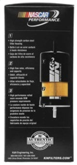K&N Cellulose Media Fuel Filter 2.125in OD x 5.438in L K&N Engineering Fuel Filters  AXOPROS