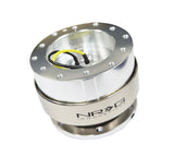 NRG Quick Release Gen 2.0 - Silver Shiny Body / Brushed Silver Ring NRG Quick Release Adapters  AXOPROS