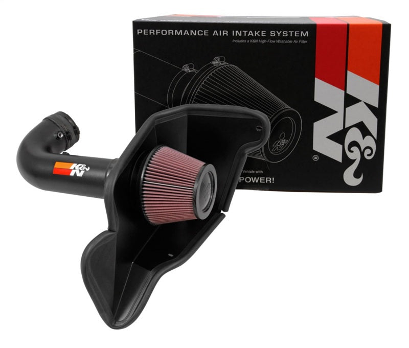 K&N 2016-2017 Ford Mustang Shelby 5.2L V8 Typhoon Cold Air Intake System K&N Engineering Cold Air Intakes  AXOPROS