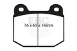 EBC 03-04 Infiniti G35 3.5 (Manual) (Brembo) Bluestuff Rear Brake Pads EBC Brake Pads - Racing  AXOPROS