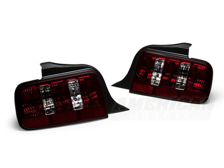 Raxiom Raxiom 05-09 Ford Mustang Coyote Tail Lights- Black Housing (Smoked Lens) Tail Lights aftermarket performance part
