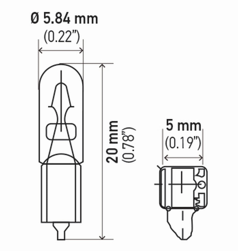Hella Bulb 2721 12V 12W W2X46D T15 (2) Hella Bulbs  AXOPROS