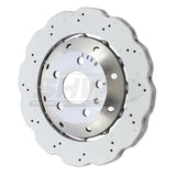 SHW 13-15 Audi RS5 4.2L Rear Drilled-Dimpled Lightweight Wavy Brake Rotor (8T0615601A) SHW Performance Brake Rotors - Drilled  AXOPROS