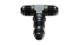 Vibrant -6AN Bulkhead Adapter Tee Fitting - Anodized Black Only Vibrant Fittings  AXOPROS