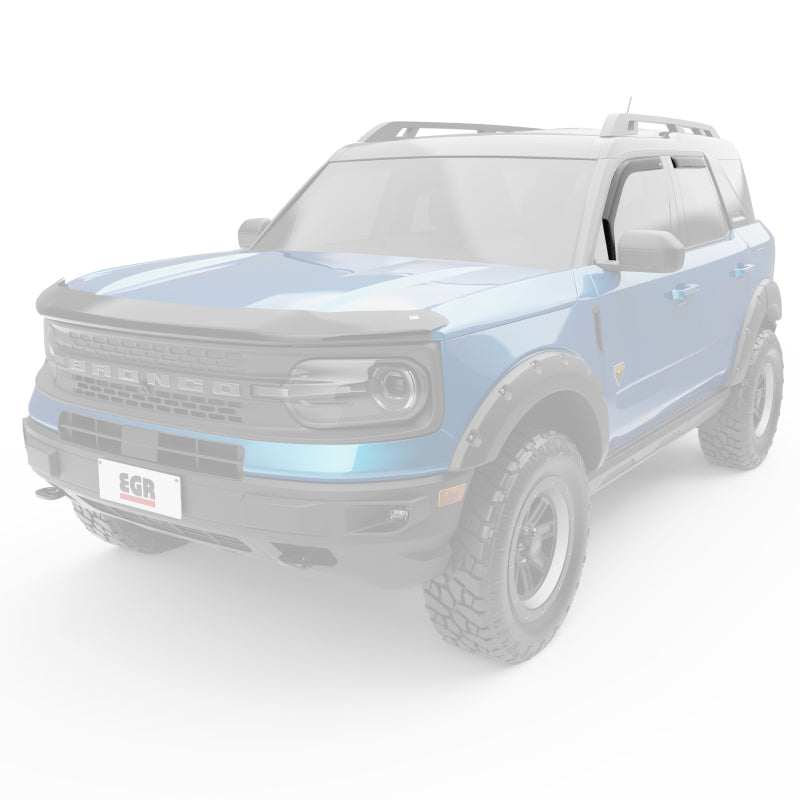EGR 21-22 Ford Bronco Sport 4 Door In-Channel Window Visors - Dark Smoked (573561) EGR Wind Deflectors  AXOPROS