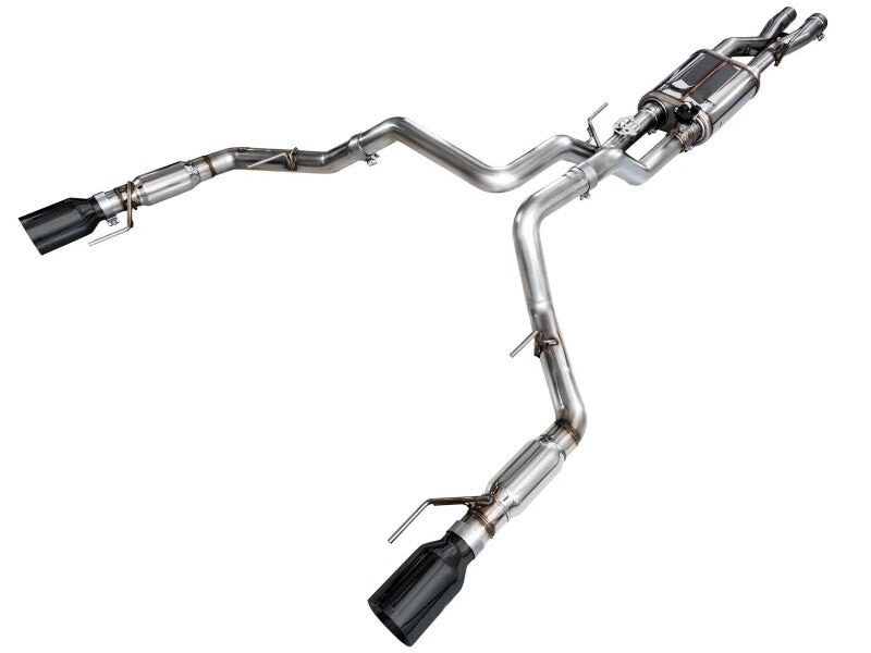 AWE Gen 3 Ford Raptor SwitchPath Exhaust  - Diamond Black Tips AWE Tuning Catback  AXOPROS