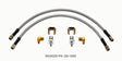 Wilwood Flexline Kit 18inch M10x1.50 IF 1/8-27 NPT 90 Degree Wilwood Brake Line Kits  AXOPROS