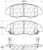 StopTech Performance 98-02 Honda Accord Coupe/Sedan 4cyl Rear Drum/Disc Front Brake Pads Stoptech Brake Pads - Performance  AXOPROS