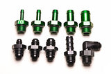 Radium Engineering Radium Engineering Universal Hose Barb Adapter For 1-1/4in ID Hose ( w/ 1/4NPT Port) - Green Fittings aftermarket performance part