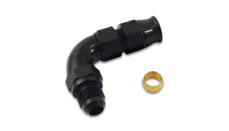 Vibrant 90 Degree 1/2in Tube to Male -8AN Flare Adapter w/ Olive Inserts Vibrant Fittings  AXOPROS