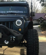 Oracle 07-18 Jeep Wrangler JK Switchback LED Halo Headlights - Amber/White - Switchback ORACLE Lighting Headlights  AXOPROS
