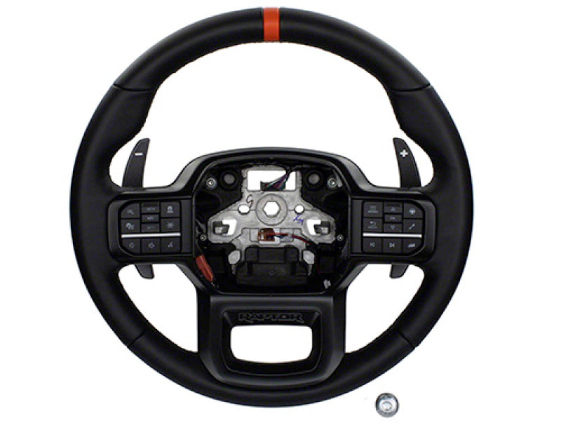 Ford Racing 2021+ F-150 Raptor Steering Wheel Kit - Black Ford Racing Steering Wheels  AXOPROS
