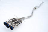 Invidia 17+ Honda Civic SI Sedan Gemini Triple Titanium Tip Cat-back Exhaust Invidia Catback  AXOPROS