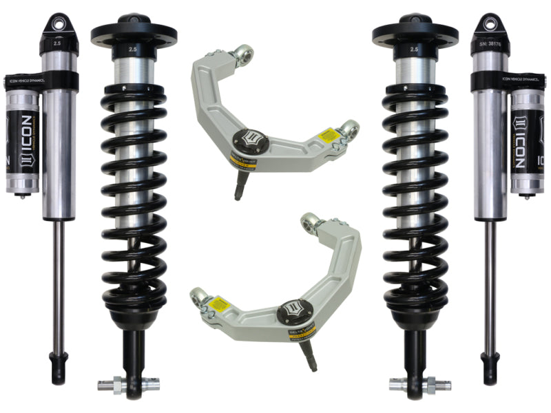 ICON 2015+ Ford F-150 4WD 0-2.63in Stage 3 Suspension System w/Billet Uca ICON Coilovers  AXOPROS