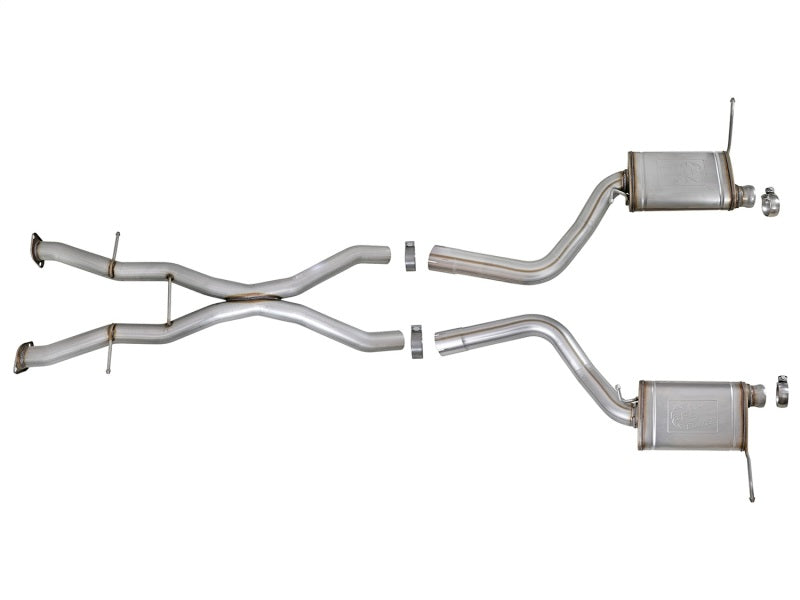 aFe MACHForce XP Cat-Back Exhaust Stainless No Tips 12-15 Jeep Grand Cherokee SRT/SRT-8 V8 Hemi 6.4L aFe Catback  AXOPROS