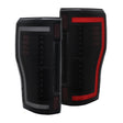 ANZO 2017+ Ford F-250 LED Taillights - Black/Smoke ANZO Tail Lights  AXOPROS