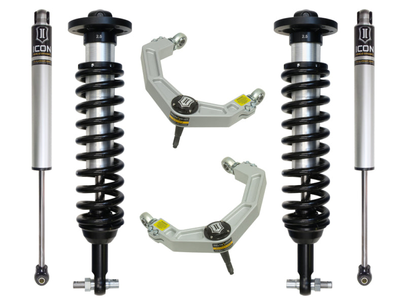 ICON 2015+ Ford F-150 4WD 0-2.63in Stage 2 Suspension System w/Billet Uca ICON Coilovers  AXOPROS