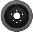 StopTech Power Slot Nissan 370z / Infiniti G37 SportStop Slotted Rear Left Rotor Stoptech Brake Rotors - Slotted  AXOPROS