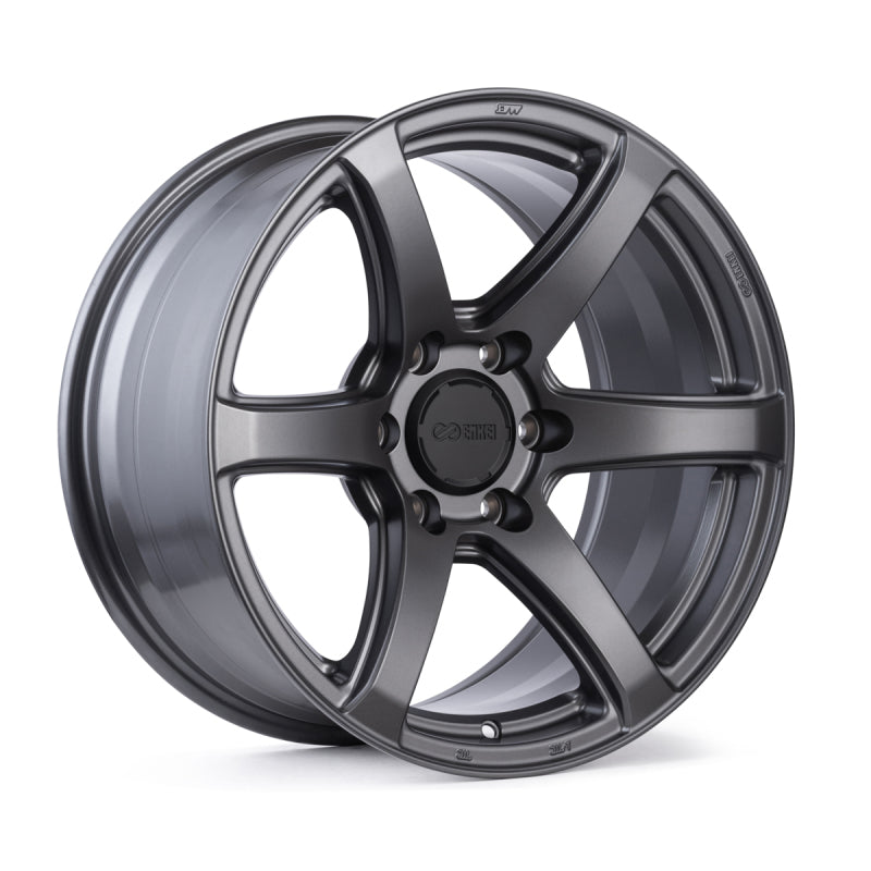 Enkei T6R 18x8.5 38mm Offset 5x114.3 Bolt Pattern 72.6 Bore Gloss Gunmetal Wheel Enkei Wheels - Cast  AXOPROS