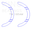 King Engine Bearings Toyota 1ZZ-FE Thrust Washer Set King Engine Bearings Bearings  AXOPROS