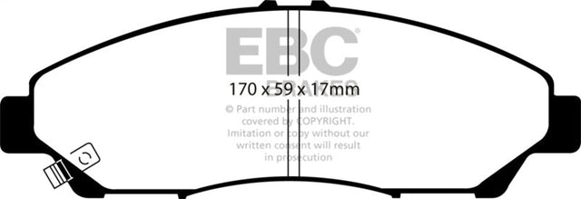EBC 07-13 Acura MDX 3.7 Ultimax2 Front Brake Pads EBC Brake Pads - OE  AXOPROS