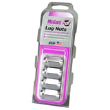 McGard Hex Lug Nut (Cone Seat) M12X1.5 / 13/16 Hex / 1.5in. Length (4-Pack) - Chrome McGard Lug Nuts  AXOPROS