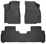 Husky Liners 14 Toyota Highlander Weatherbeater Black Front & 2nd Seat Floor Liners Husky Liners Floor Mats - Rubber  AXOPROS