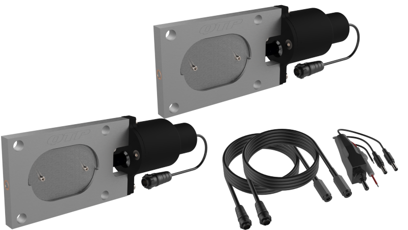 QTP Bolt-On QTEC Dual Low Profile Oval Electric Cutout Valves - Pair QTP Exhaust Cutouts  AXOPROS