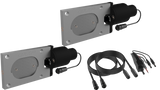 QTP Bolt-On QTEC Dual Low Profile Oval Electric Cutout Valves - Pair QTP Exhaust Cutouts  AXOPROS