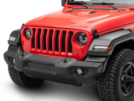 Raxiom Raxiom 18-23 Jeep Wrangler JL Axial Series 9-In Angel Eye LED Headlights- Black Housing (Clear Lens) Headlights aftermarket performance part