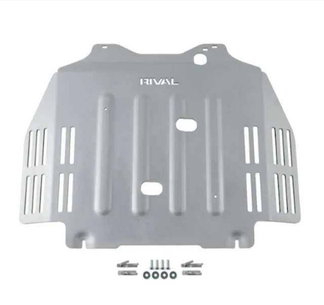 Rival 2021-2025 Toyota Tundra  Aluminum Transmission Catalytic Converter Skid Plate Rival USA Skid Plates  AXOPROS