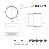 Mishimoto Mishimoto Duracore 3.5in to 4in Transition Coupler Silicone Couplers & Hoses aftermarket performance part