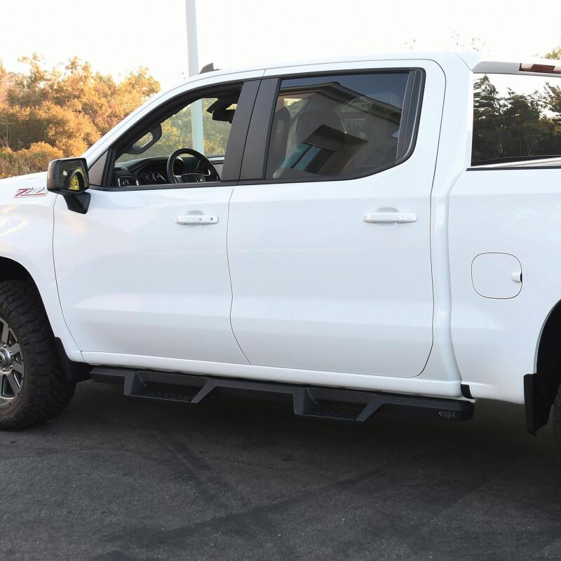 Westin 2019 Chevrolet Silverado / GMC Sierra 1500 Crew Cab Drop Nerf Step Bars - Textured Black Westin Nerf Bars  AXOPROS