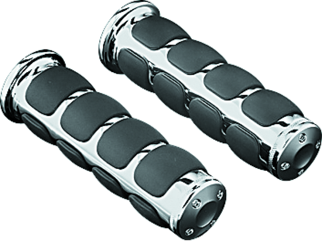 Kuryakyn Universal ISO Grip 1inch Bars Chrome Kuryakyn Grips  AXOPROS